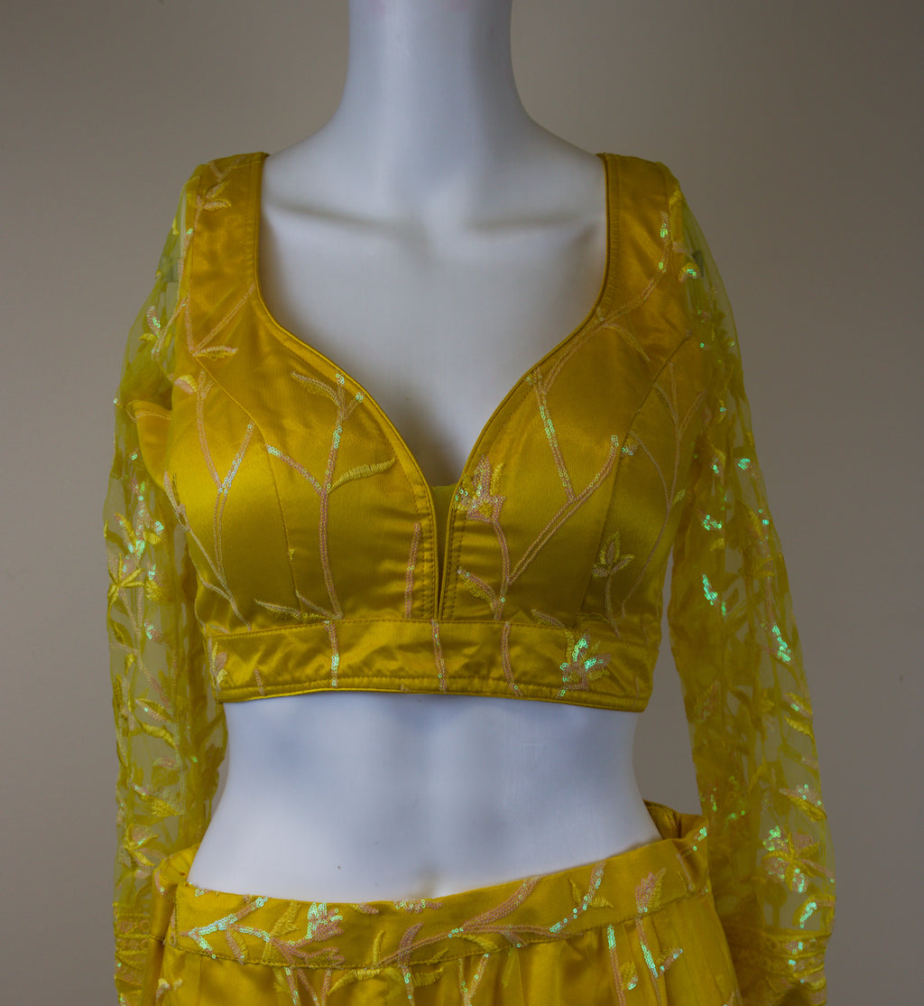 Yellow lehenga set