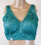 Ocean blue colour lehanga set