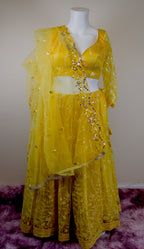 Yellow lehenga set