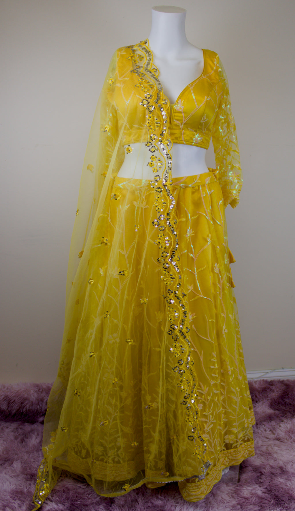 Yellow lehenga set