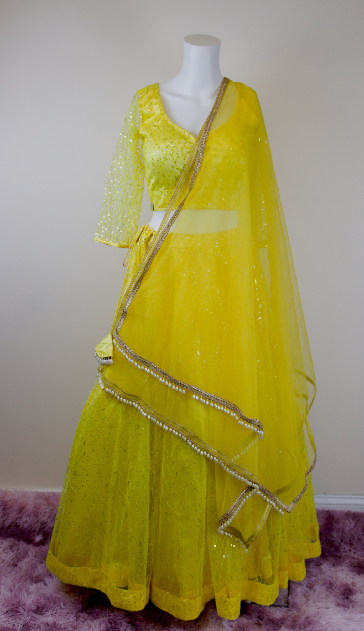 Yellow lelenga set