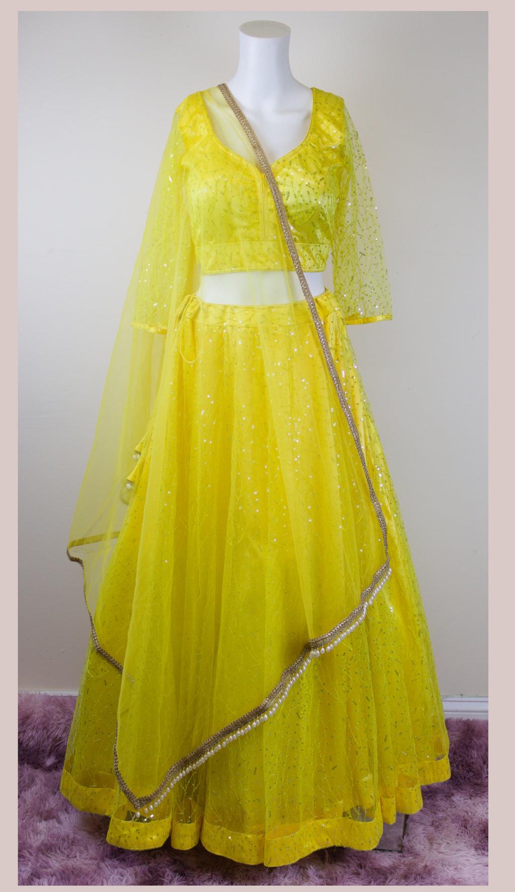 Yellow lelenga set