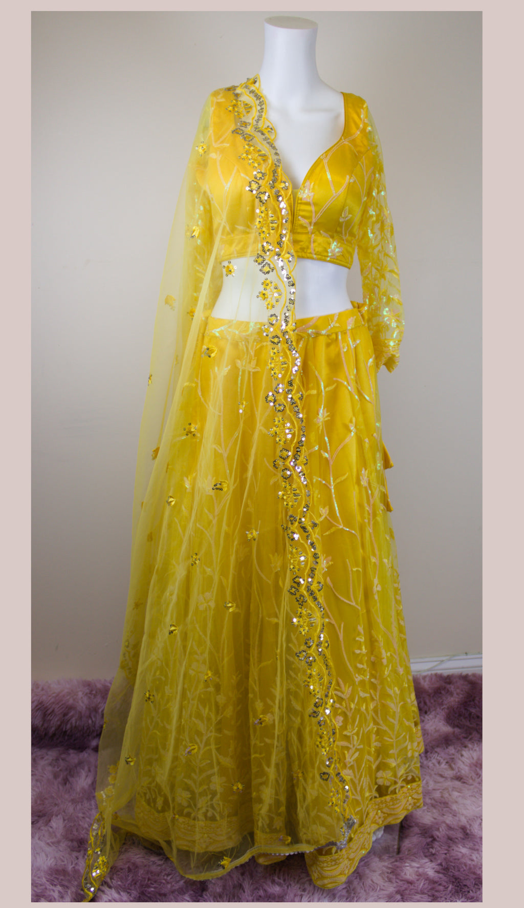 Yellow lehenga set