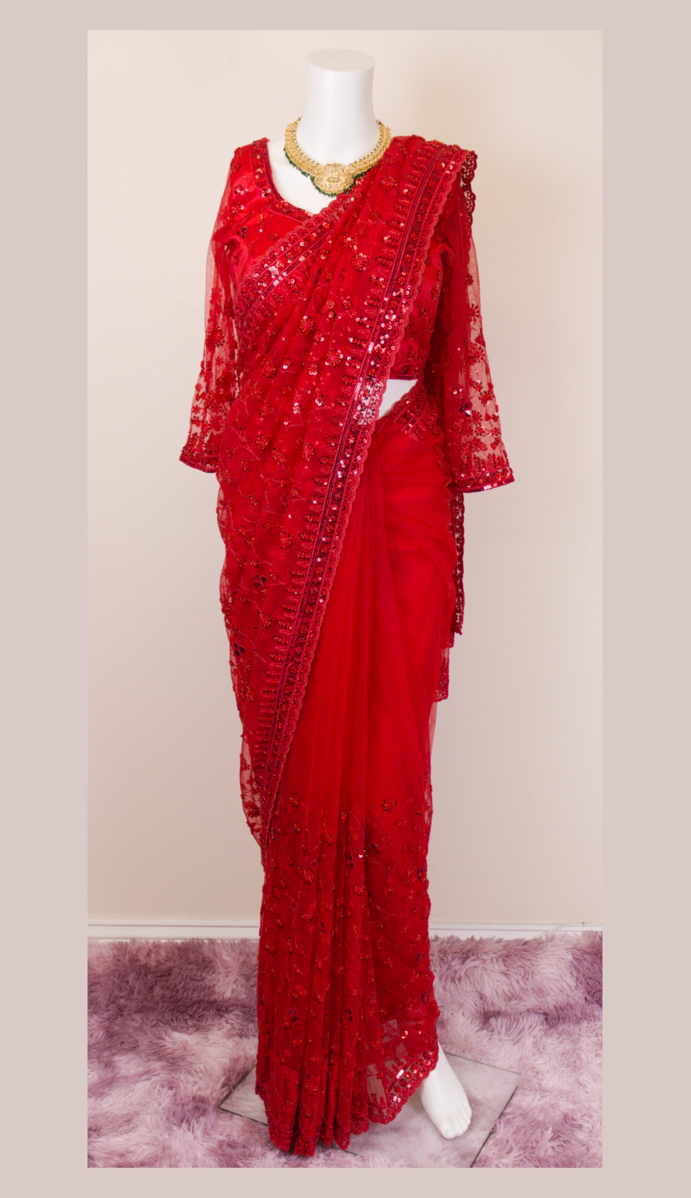 Red bridal set