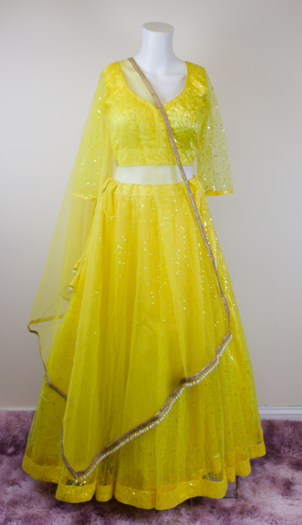 Yellow lelenga set