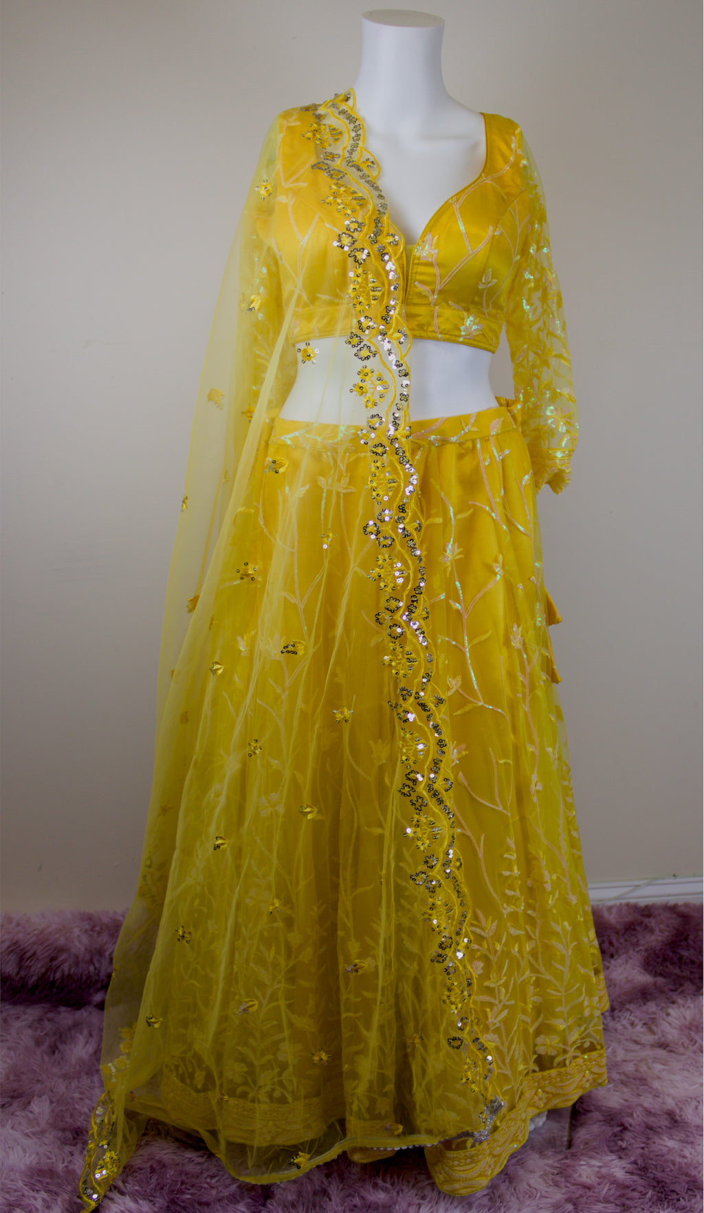 Yellow lehenga set